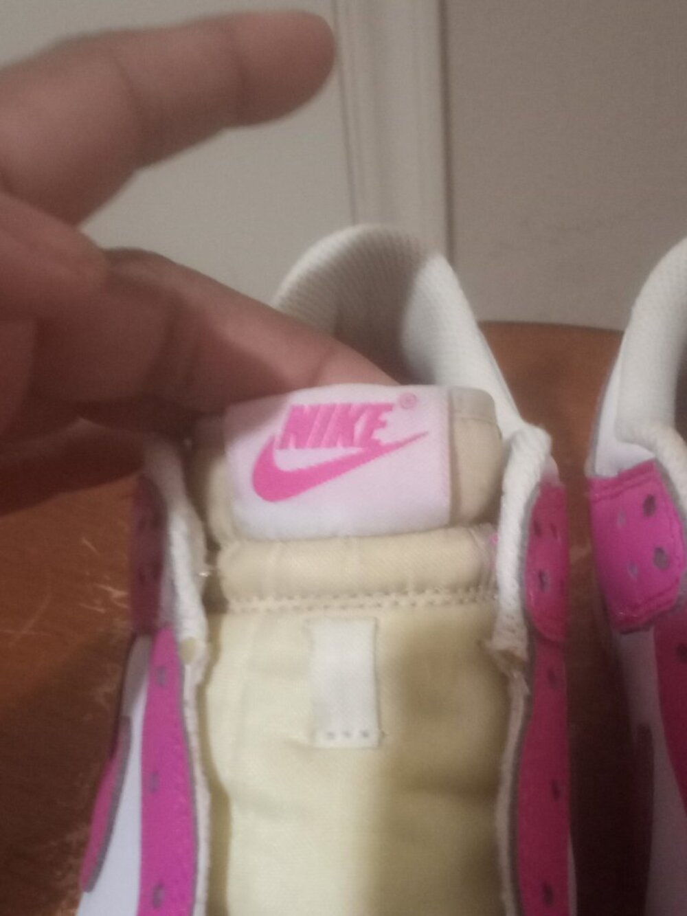 Nike Girls Dunk Low FB9109-102 Pink White Casual Shoes Sneakers Size 7Y - Picture 7 of 13